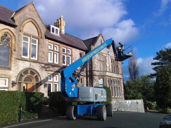 Cherry picker at work