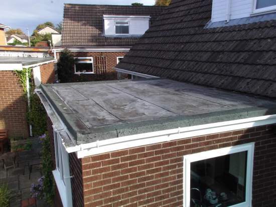 Flat roofing before Holdsworth Roofing